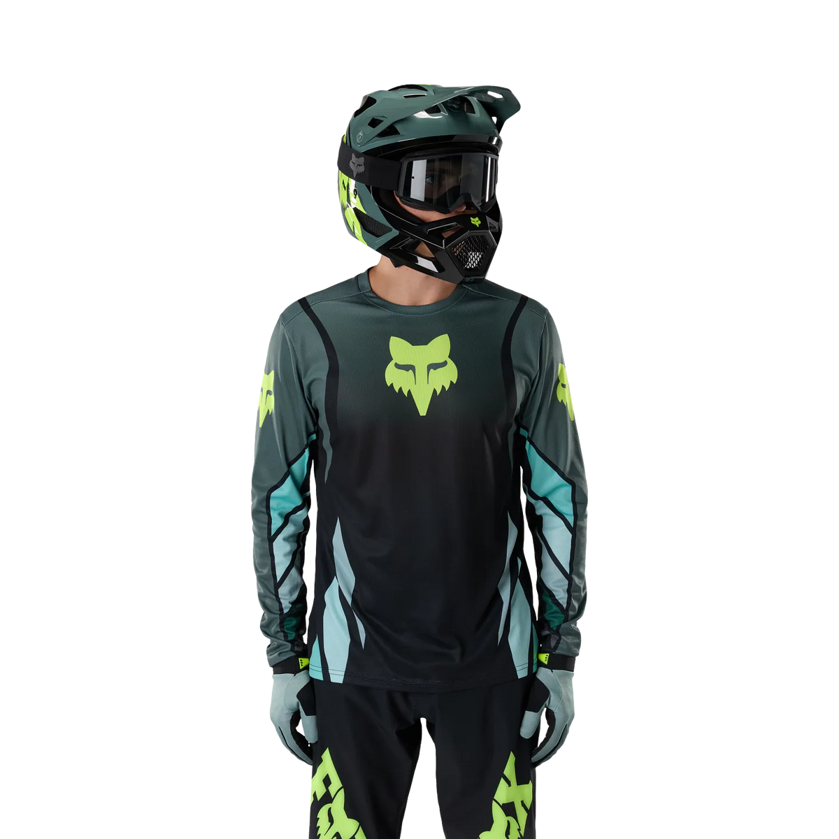 Maglia FOX RANGER FOUNDRY Maniche Lunghe Verde Salvia
