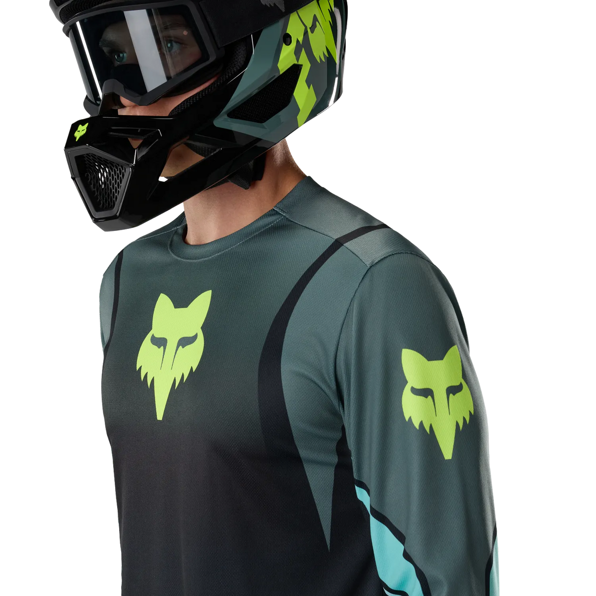 Maglia FOX RANGER FOUNDRY Maniche Lunghe Verde Salvia