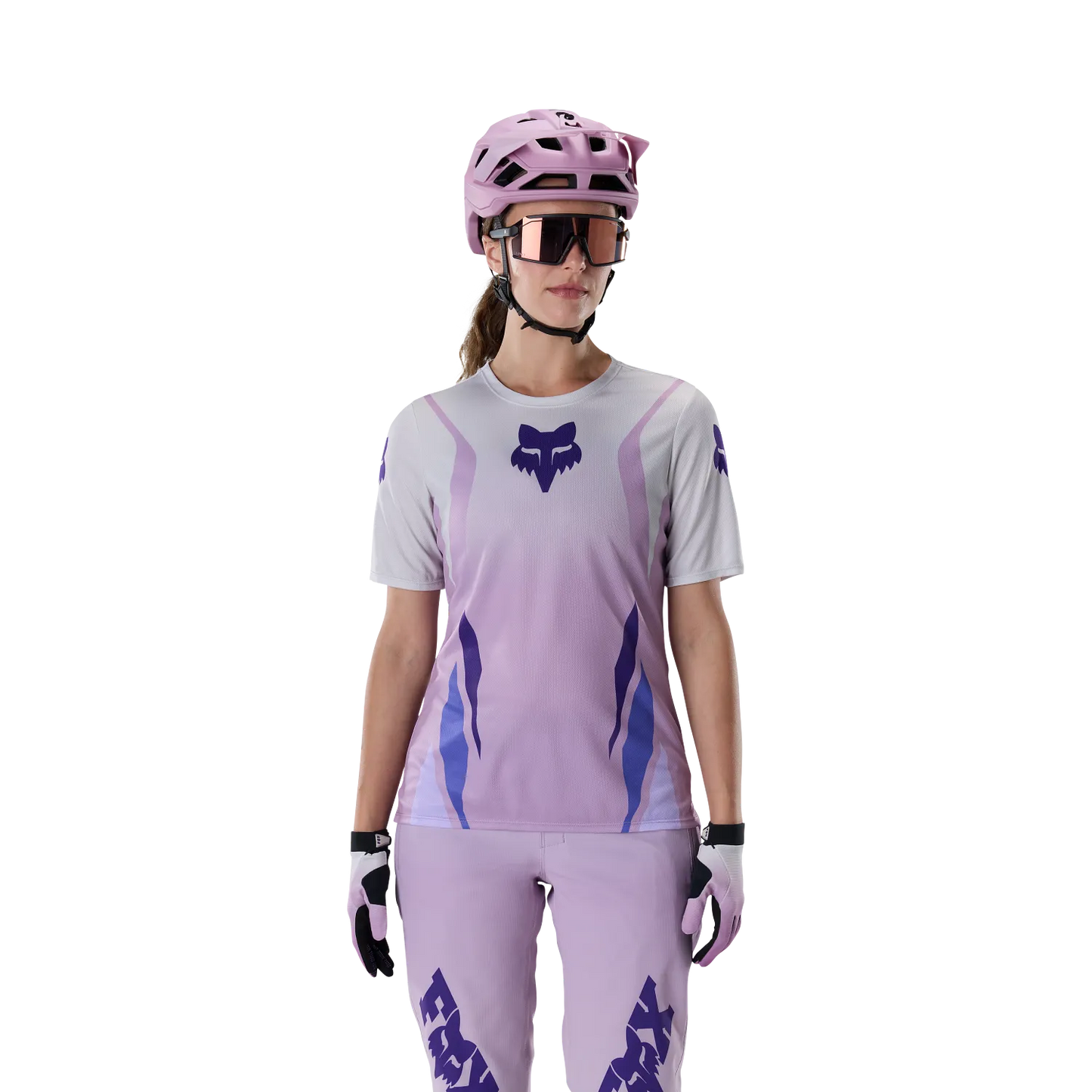 Maglia FOX RANGER FOUNDRY Maniche Corte Donna Lavanda
