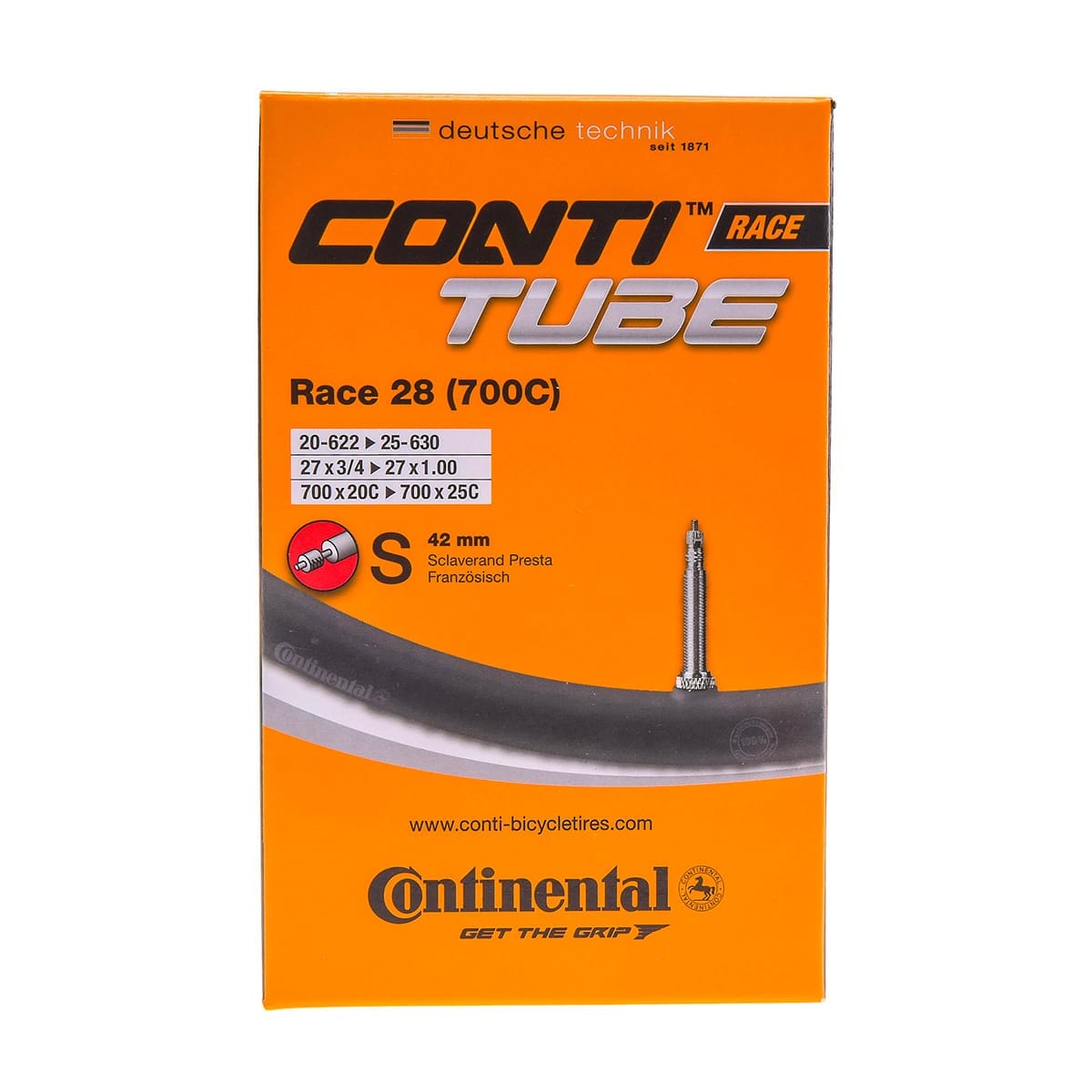 Coppia di pneumatici CONTINENTAL GRAND PRIX 5000 700x25c TubeType Soft Black + coppia di camere d'aria CONTINENTAL RACE 700x20/25c Presta 60 mm