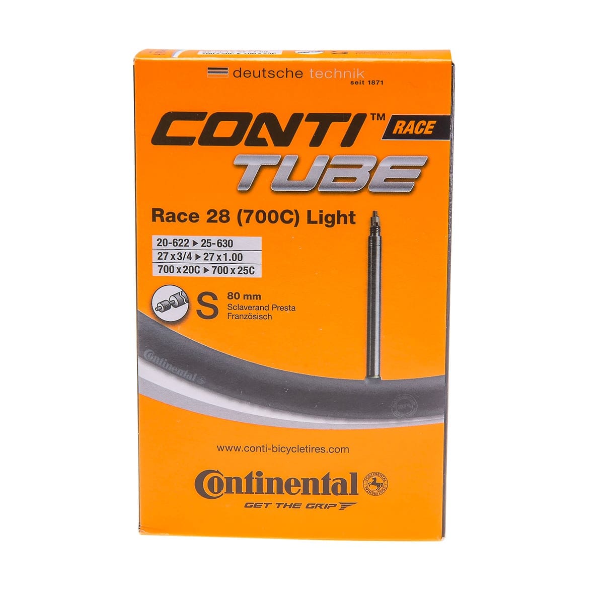 Camera d'aria CONTINENTAL RACE LIGHT 700x20/25c Presta