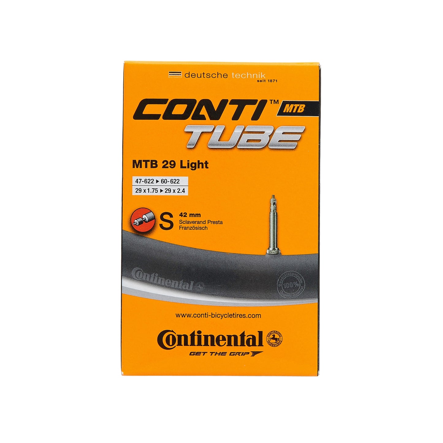 CONTINENTAL MTB LIGHT 29x1.75-2.4 Camera d'aria Presta 42mm