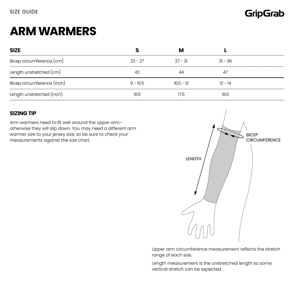 GRIPGRAB UPF 50+ UV PROTECT Maniche bianche