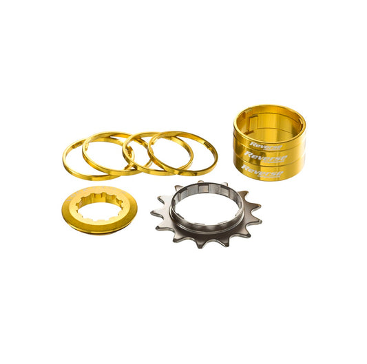 REVERSE COMPONENTS Kit a velocità singola con 13 staffe Oro