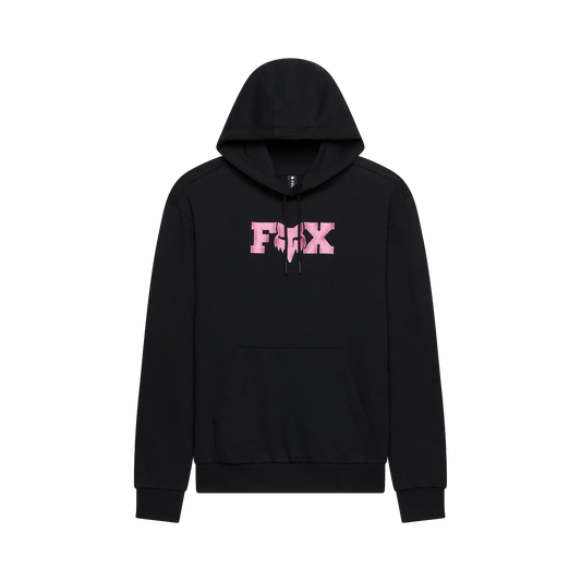 Felpa con cappuccio FOX F HEAD X FLEECE da donna nera