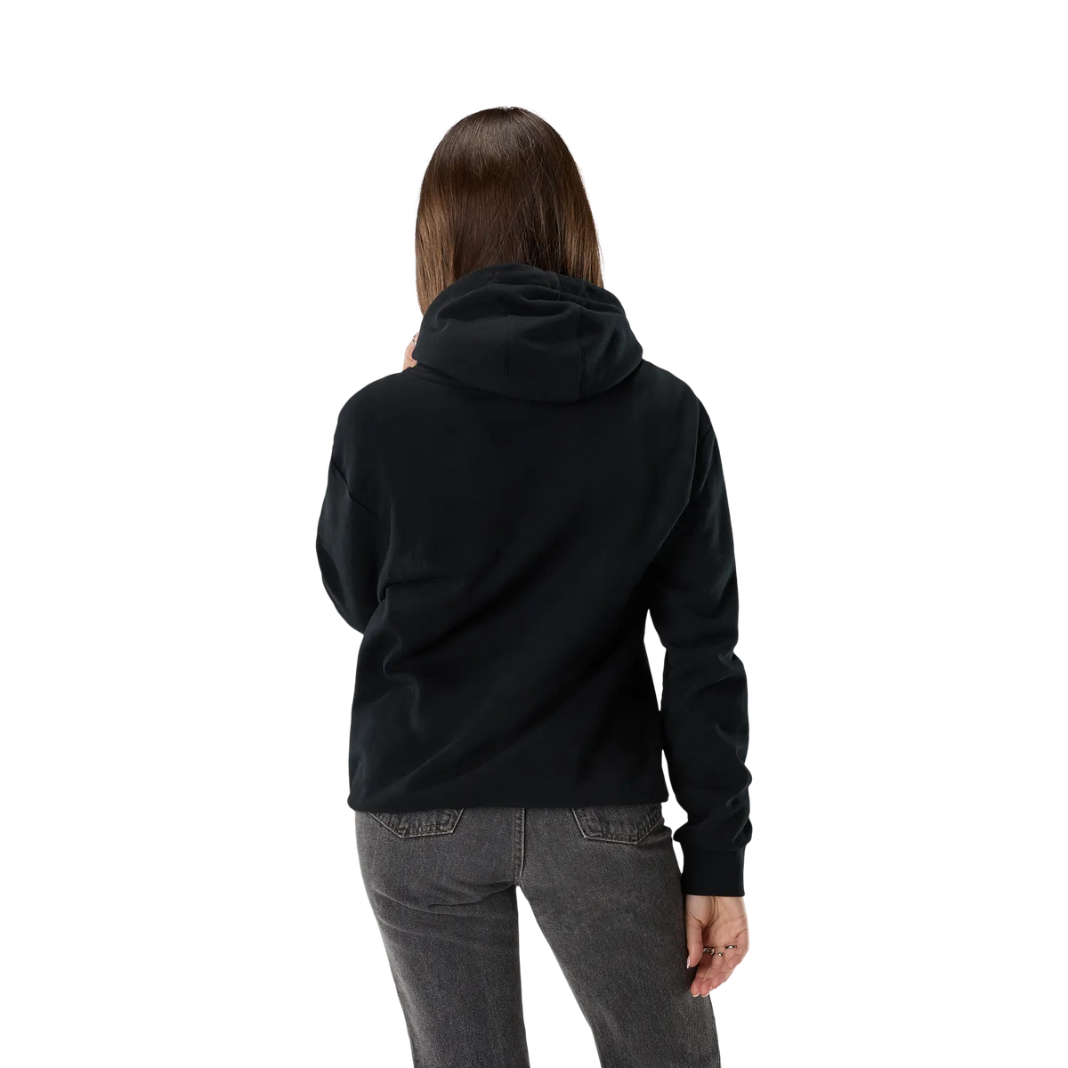 Felpa con cappuccio FOX F HEAD X FLEECE da donna nera