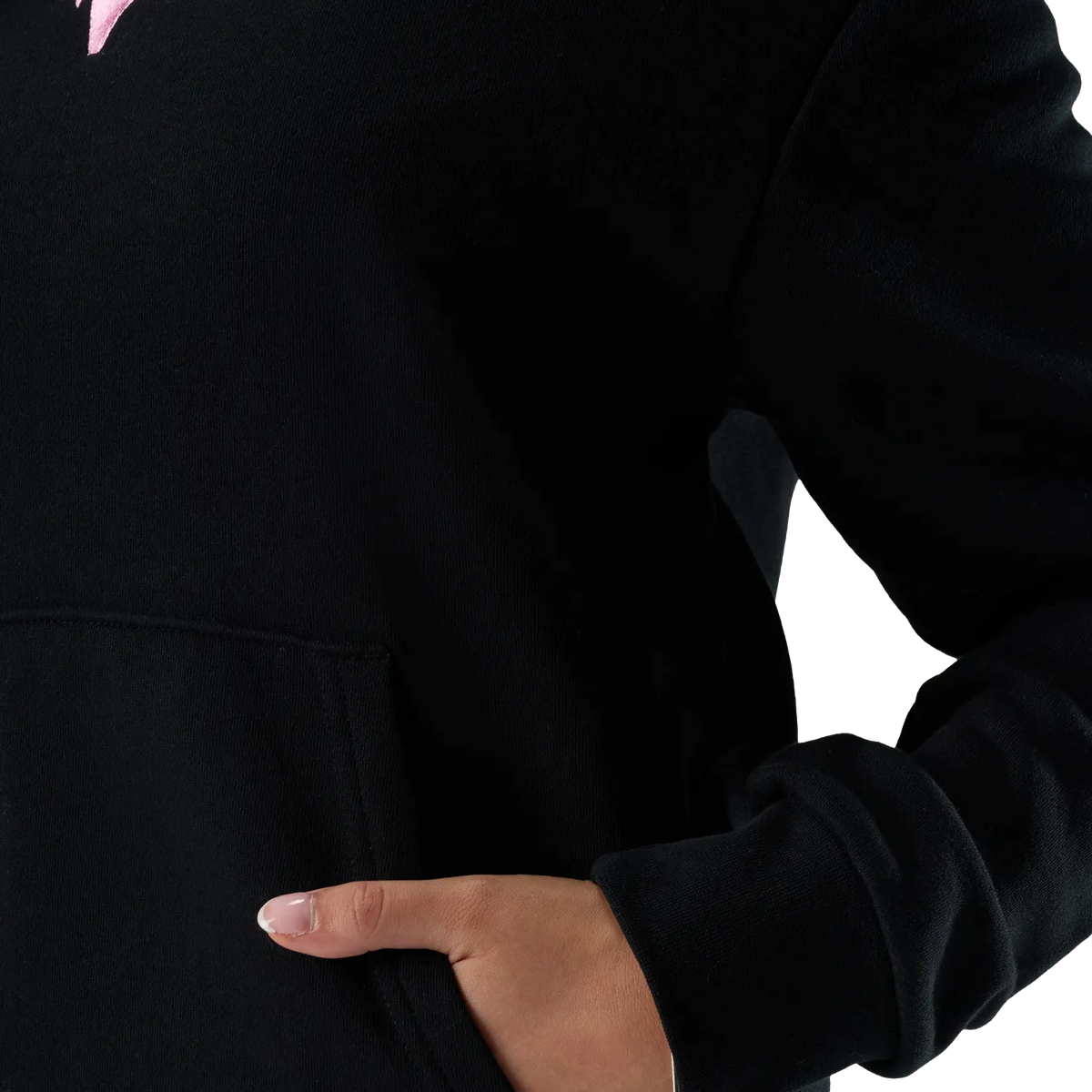 Felpa con cappuccio FOX F HEAD X FLEECE da donna nera