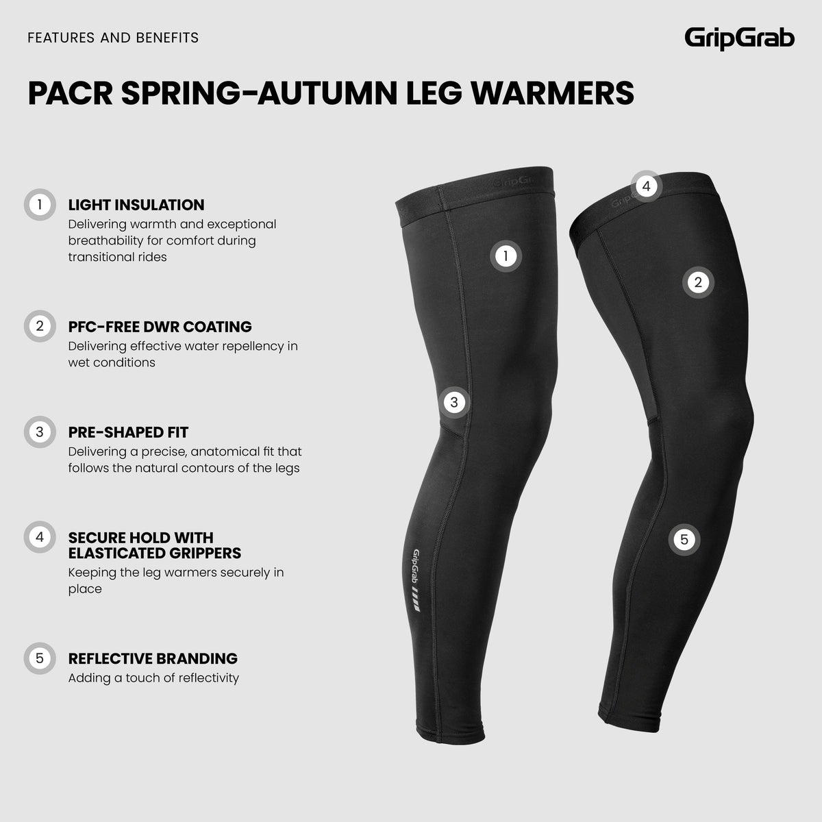Gambali GRIPGRAB PACR primavera-autunno neri