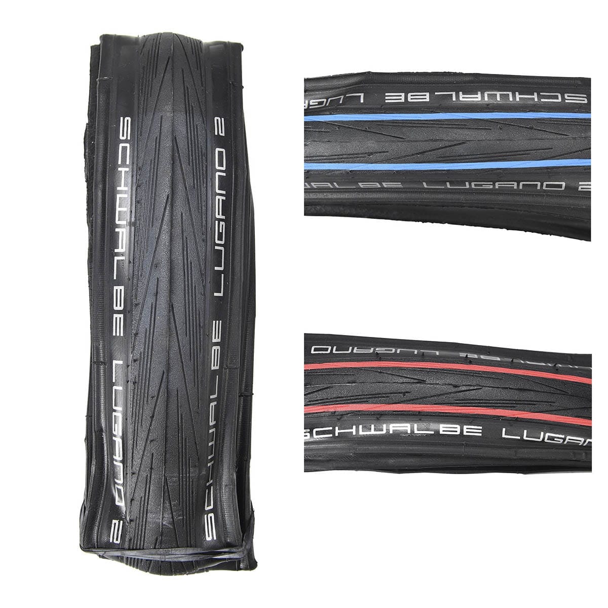 Pneu SCHWALBE LUGANO II 700x25c TubeType K-Guard Tubetype Souple Noir