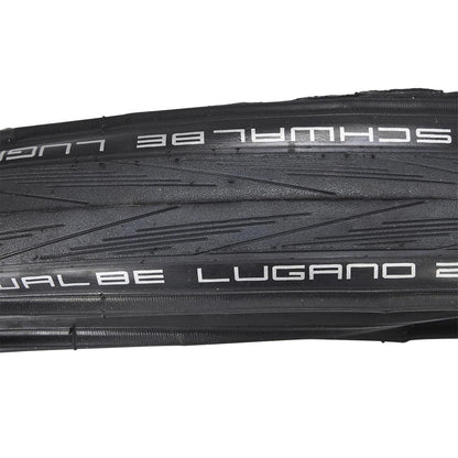 Pneumatico SCHWALBE LUGANO II 700x25c TubeType K-Guard Tubetype Flessibile Nero