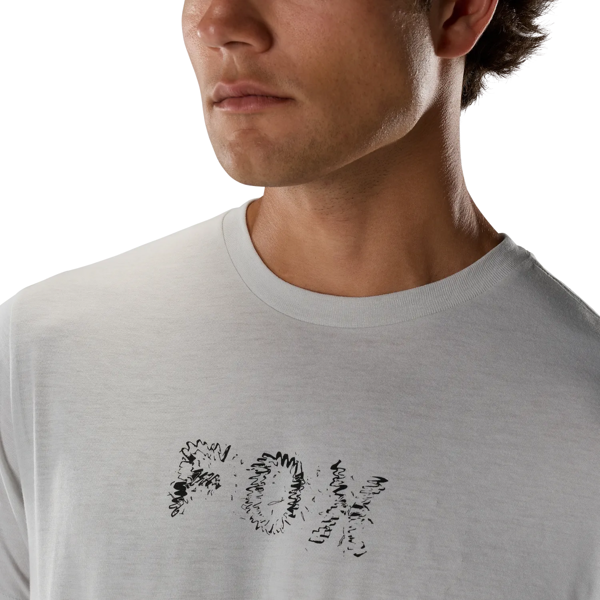 T-Shirt FOX SLOWBURN DRI-RELEASE Maniche Corte Grigio Chiaro