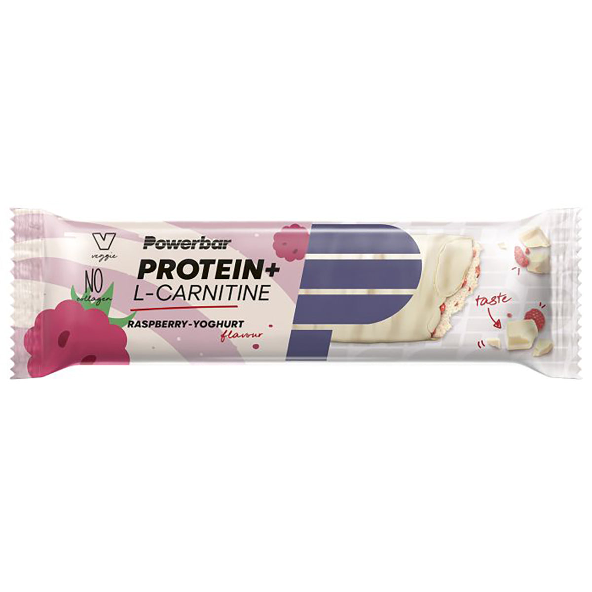 Barretta di recupero POWERBAR PROTEIN+ L-CARNITINE (35g) Yogurt al lampone