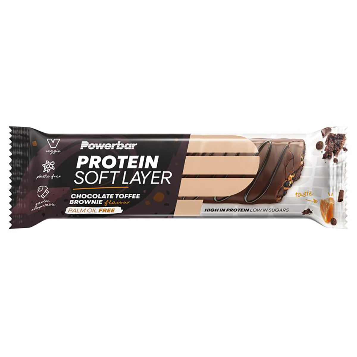 POWERBAR PROTEIN SOFT LAYER Barretta di recupero (40g) Brownie al cioccolato