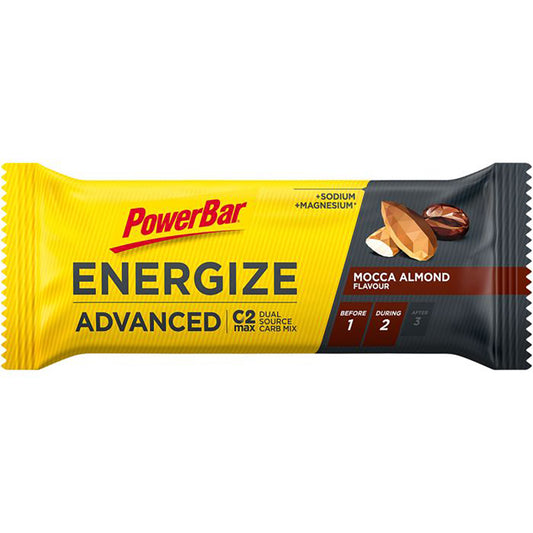 POWERBAR ENERGIZE ADVANCED Barretta energetica (55 g) Mandorla Mocca