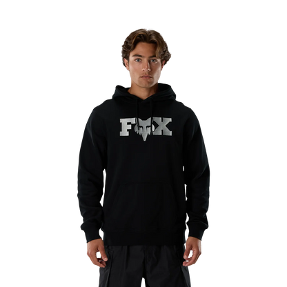 Felpa con cappuccio FOX F HEAD X FLEECE nera