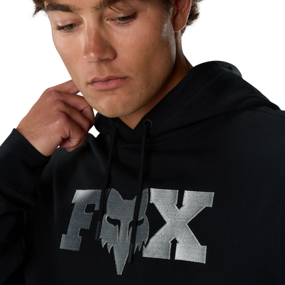 Felpa con cappuccio FOX F HEAD X FLEECE nera