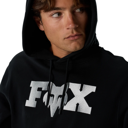 Felpa con cappuccio FOX F HEAD X FLEECE nera