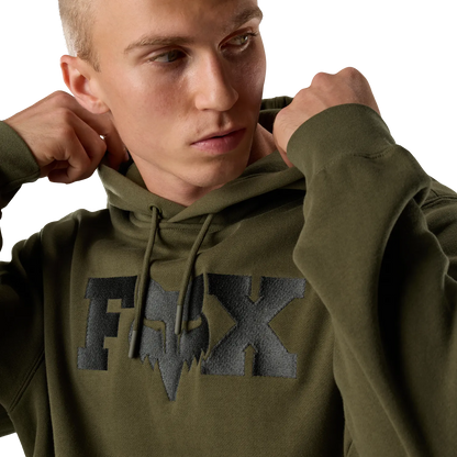 Felpa con Cappuccio FOX F HEAD X FLEECE Verde