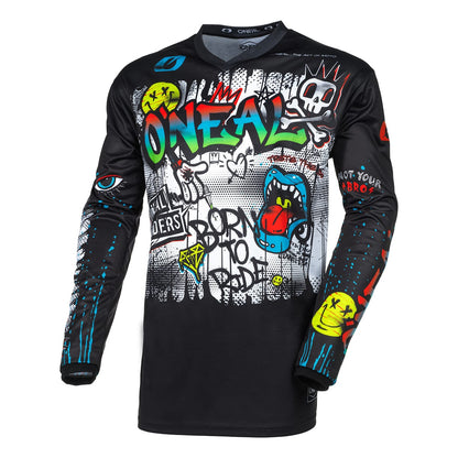 Maillot O'NEAL ELEMENT RANCID Nero/Bianco