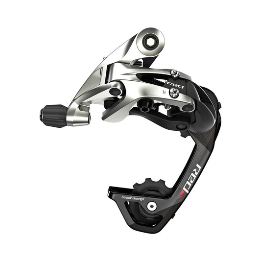Cambio posteriore SRAM RED 11V a gabbia media – vista del prodotto su sfondo bianco