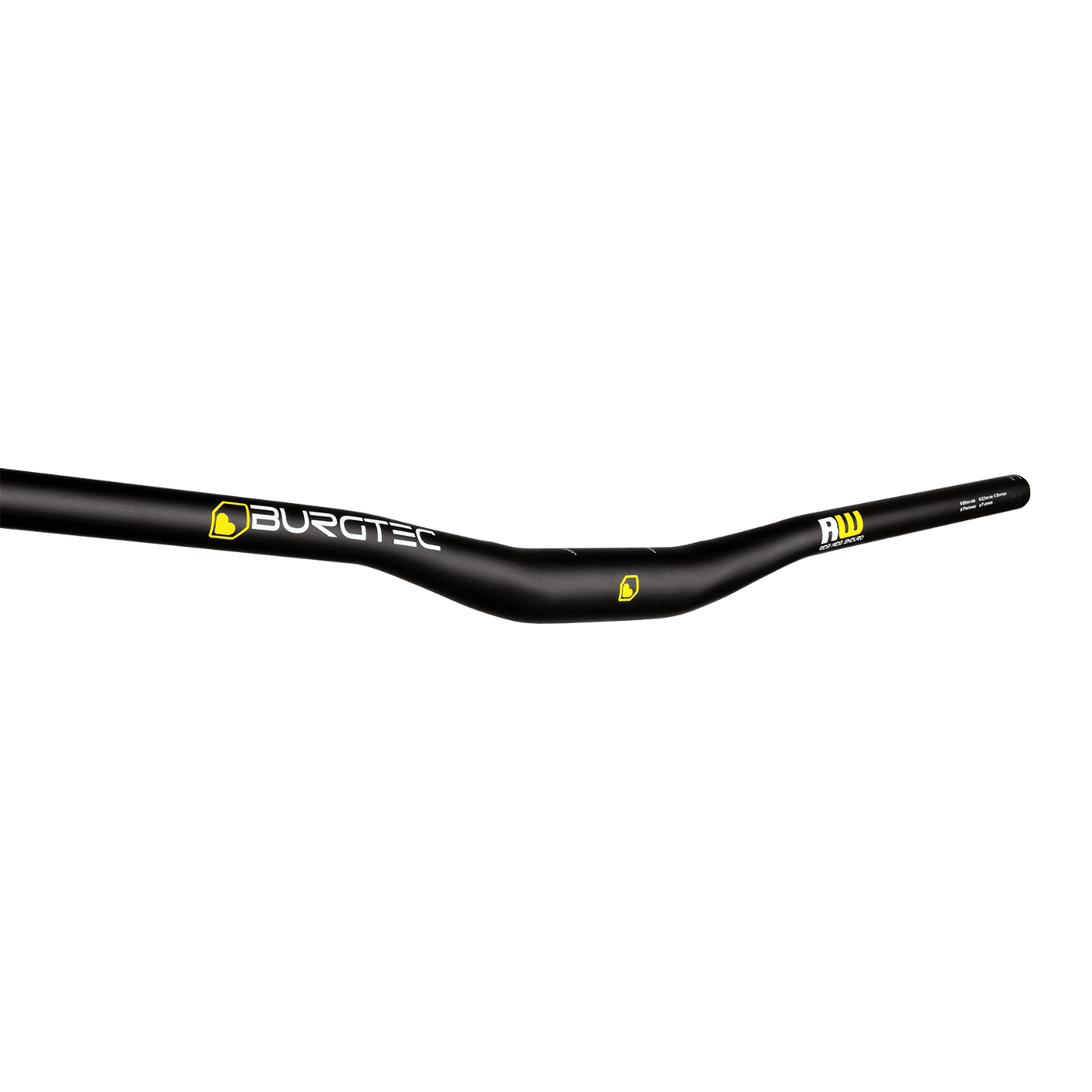 Manubrio BURGTEC RIDE WIDE ENDURO Rise 22,5mm 800mm Nero