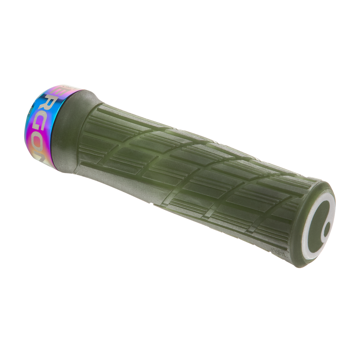 Manopole ERGON GE1 EVO Factory verde muschio ghiacciato con collarini effetto iridescente