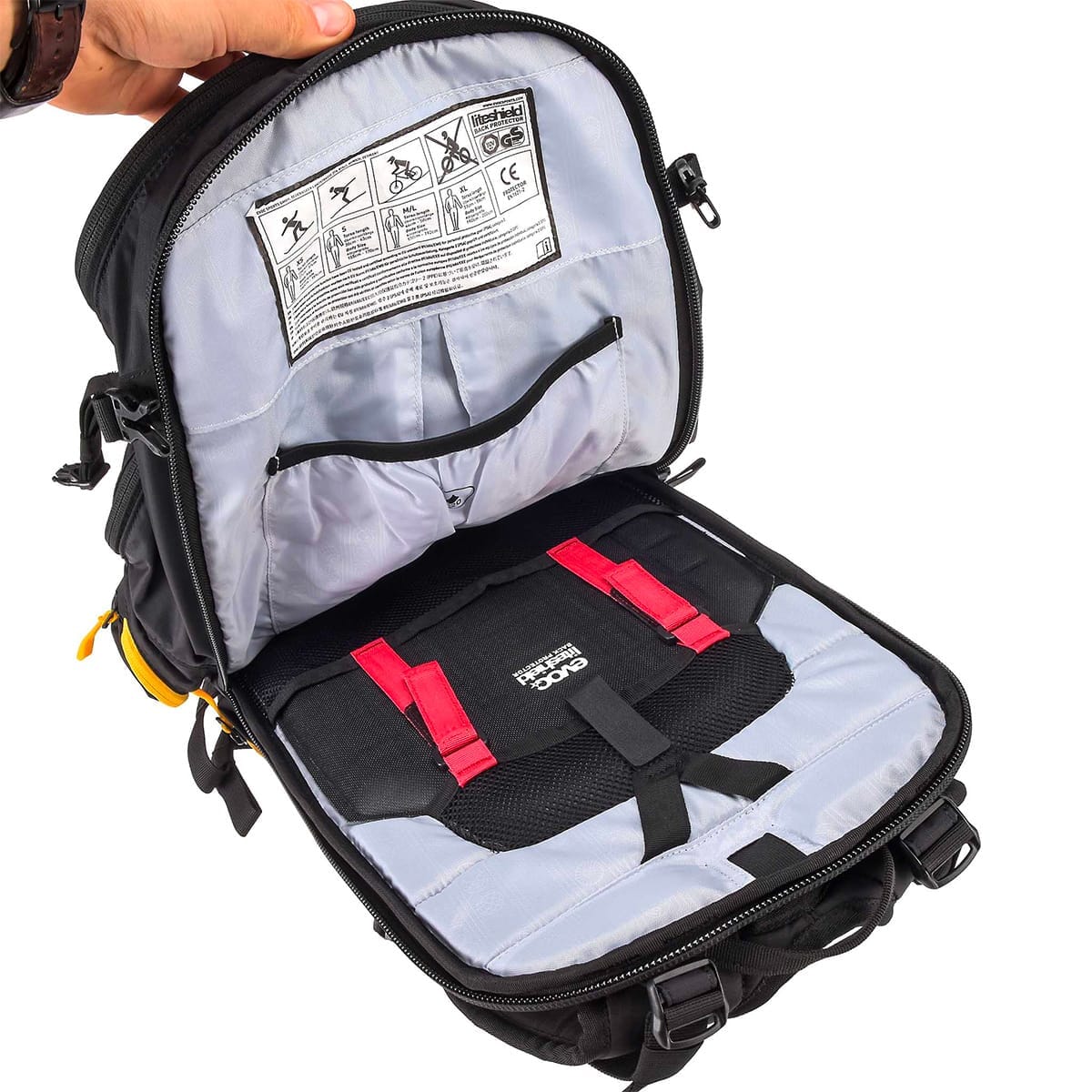 Sac à Dos avec Dorsale Intégrée EVOC PROTECTOR FR TRAIL BLACKLINE 20 Noir