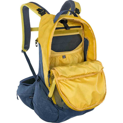 Zaino con protezione dorsale EVOC TRAIL PRO 26L Giallo/Blu