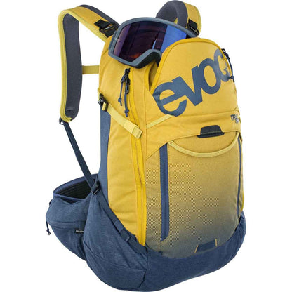 Zaino con protezione dorsale EVOC TRAIL PRO 26L Giallo/Blu