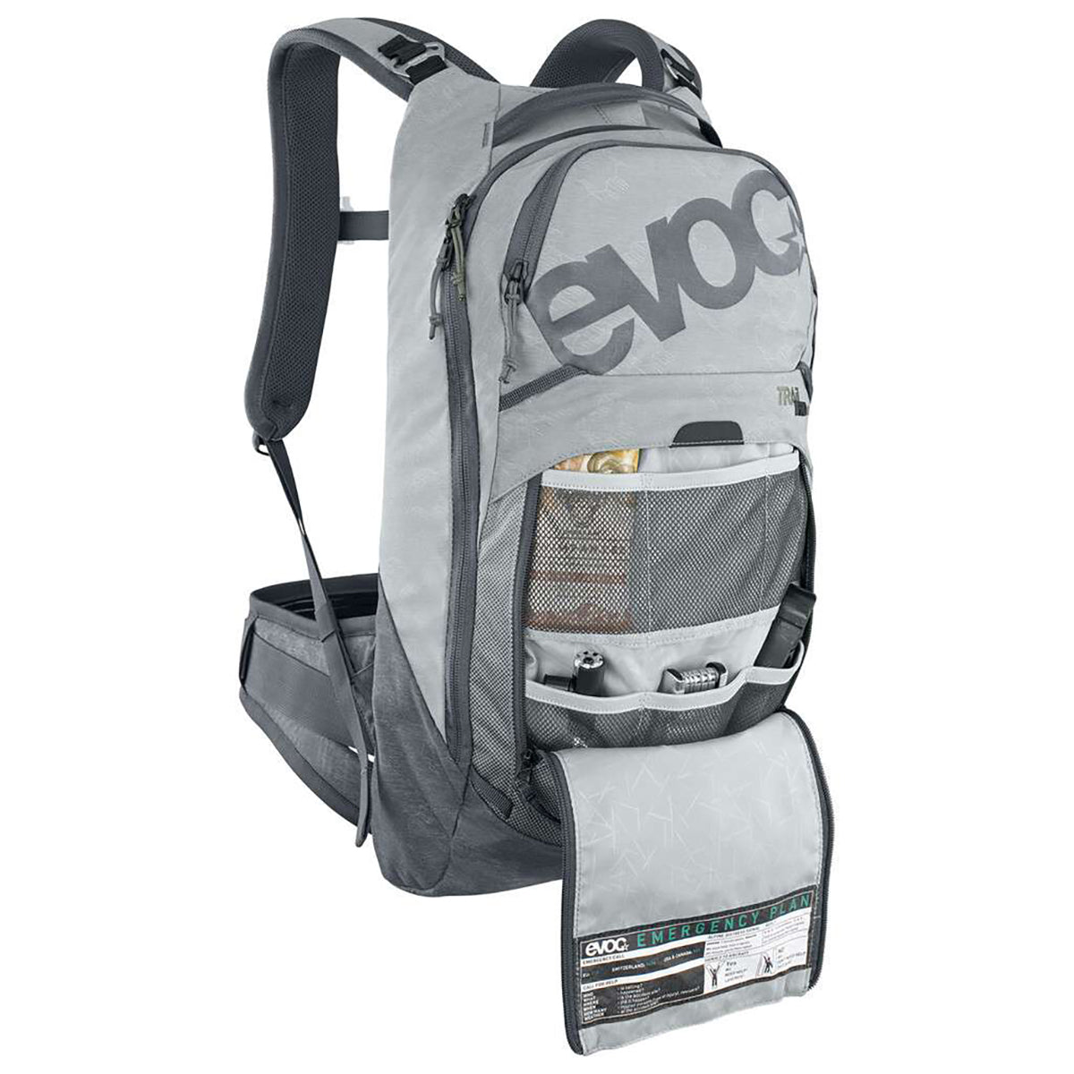 Zaino con Back Pack EVOC TRAIL PRO 10 Grigio