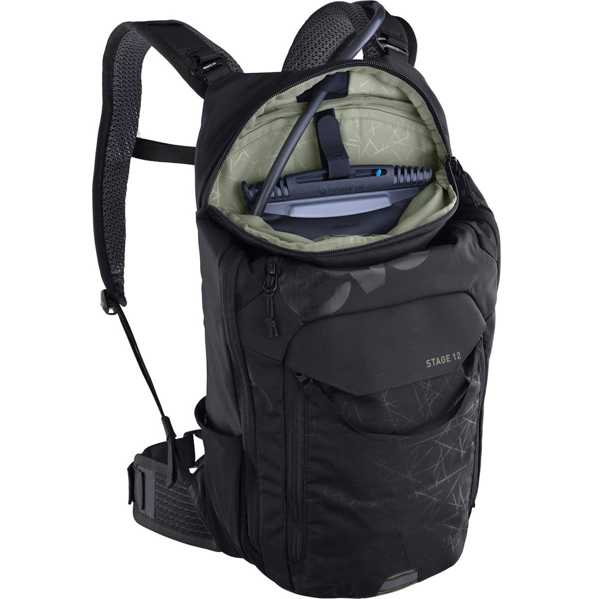 Zaino EVOC STAGE 12 NERO + Borsa acqua EVOC 2L