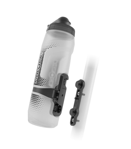 Kit bottiglia e portaborraccia FIDLOCK TWIST BIKE BASE 800 ml Trasparente