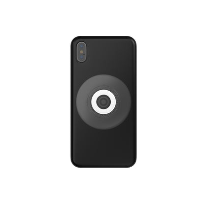 Patch FIDLOCK VACUUM trasparente per smartphone — patch trasparente applicato al telefono