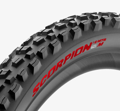Pneumatico PIRELLI SCORPION E-MTB M 29x2.6 Tubeless Ready Morbido Nero/Rosso 4355700