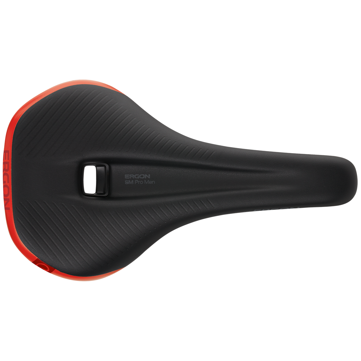 Sella ERGON SM Pro Risky Red M/L con binari TiNox - dettaglio