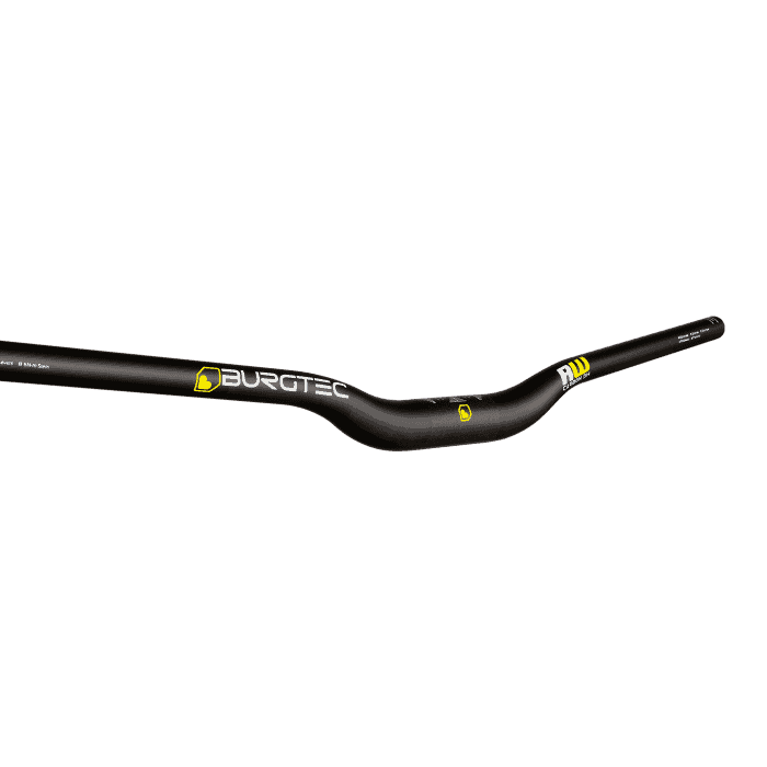 Manubrio BURGTEC RIDE WIDE DH Carbon Rise 30mm 800mm Nero