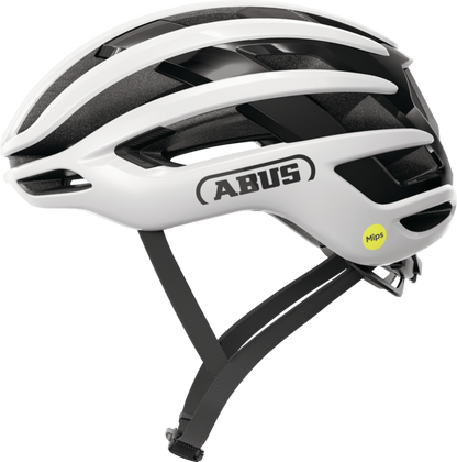 Casco da Strada ABUS AIRBREAKER 2.0 MIPS Shiny Bianco