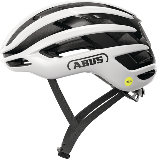 ABUS AIRBREAKER 2.0 MIPS Casco da strada Bianco lucido