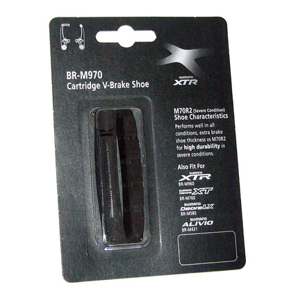 Coppia di Pattini a Cartuccia V-Brake SHIMANO M950/739