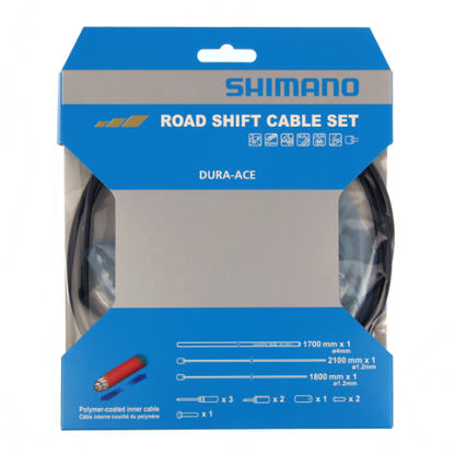 Kit Cavi e Guaine per Deragliatore SHIMANO DURA-ACE 9000 Polimero Nero