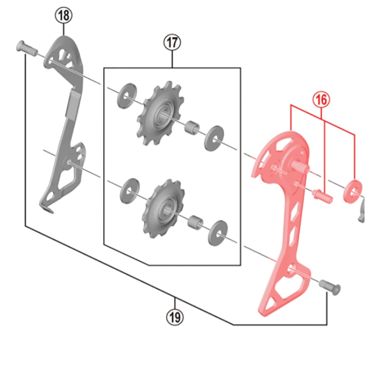 Vis de guidage de dérailleur arrière M5 x 14,2 mm en aluminium résistant à la rouille avec colle de durcissement pour VTT, violet (orange Vis de guidage de dérailleur arrière M5 x 14,2 mm en aluminium résistant à la rouille avec colle de durcissement pour VTT, violet (orange