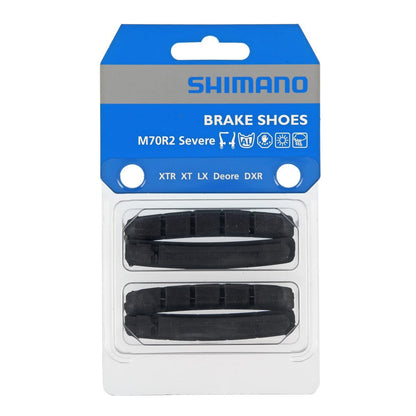 Coppia di Pattini a Cartuccia V-Brake SHIMANO M70R2 (2 Paia)