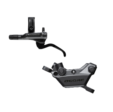 Freno Anteriore SHIMANO Deore M6220 4 pistoni Pastiglie Resina (Tubo 1000 mm)