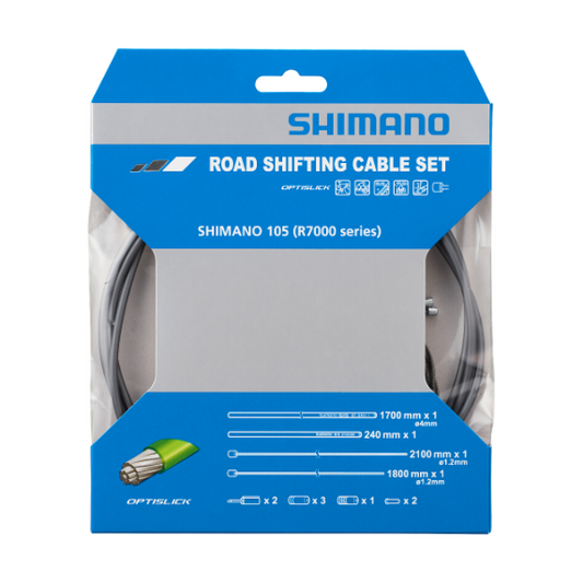 SHIMANO OT-SP41 Kit di cavi e guaine del deragliatore Optislick grigio