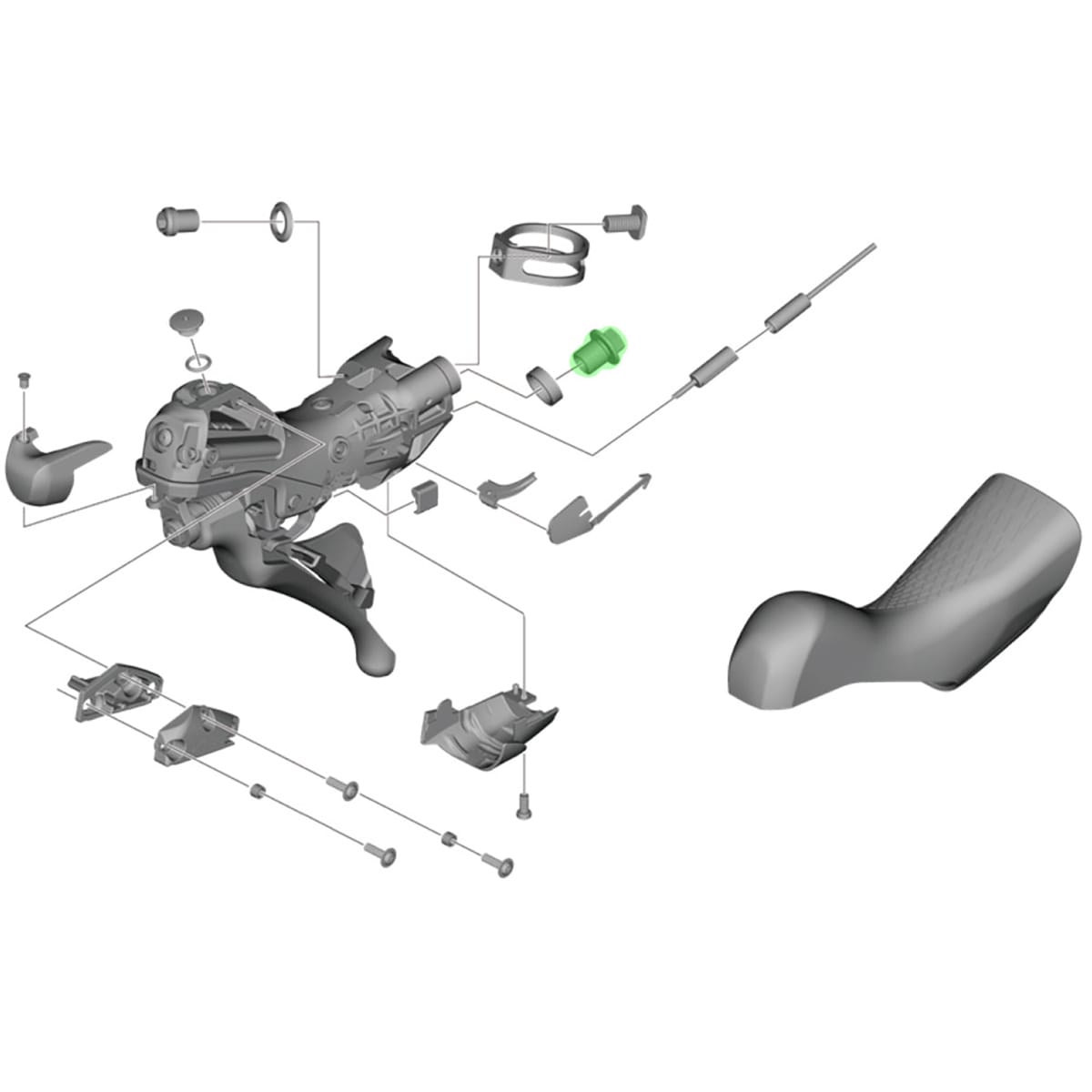 Vite di collegamento del tubo freno SHIMANO SM-BH90