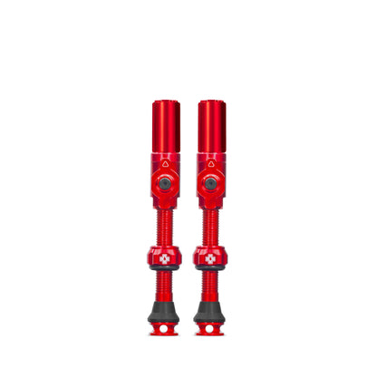 Valvole Tubeless MUC-OFF Big Bore Hybrid (Schrader) Large Rosse