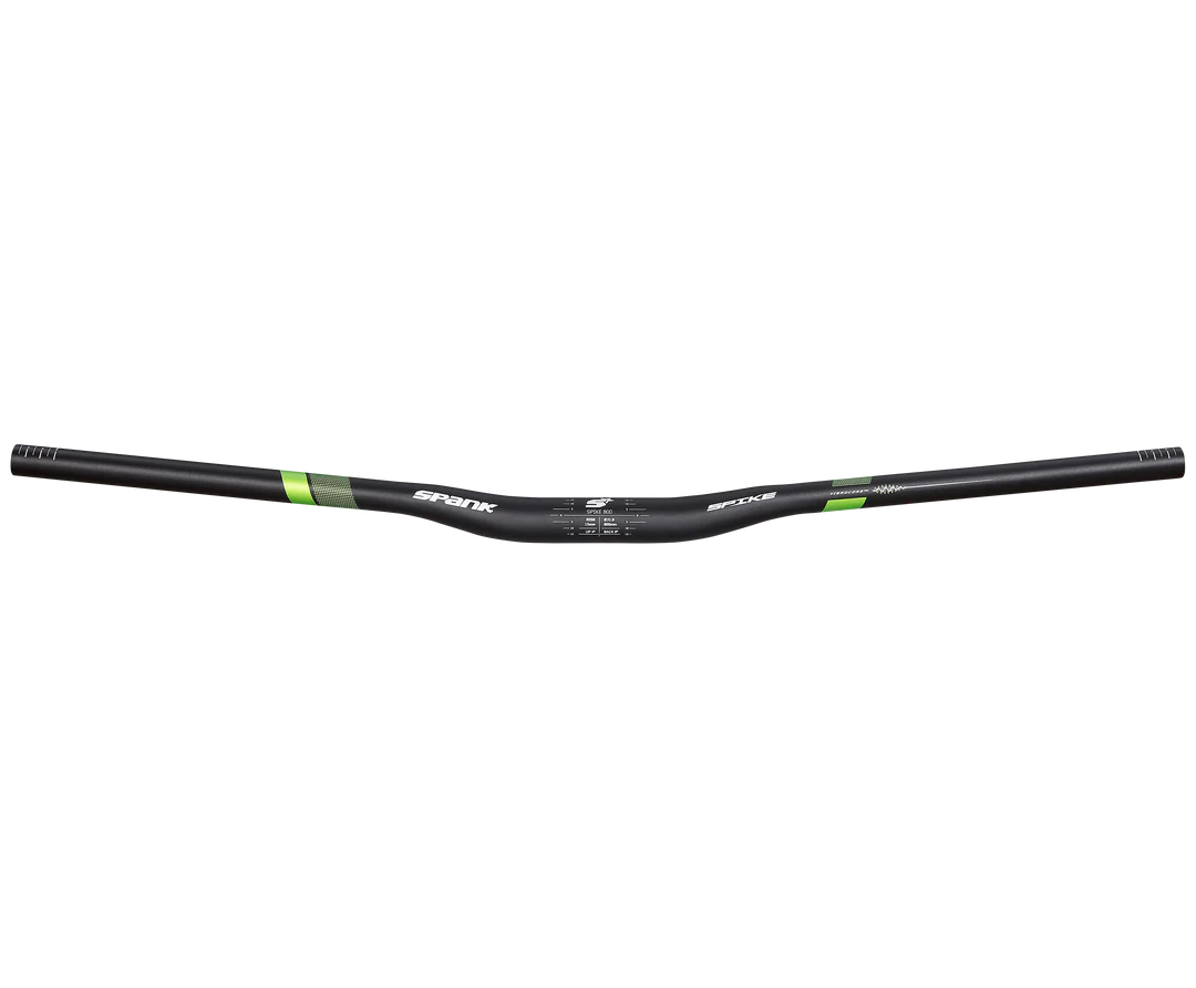 Manubrio SPANK SPIKE 800 VIBROCORE Rise 15mm 31.8/800mm Nero / Verde