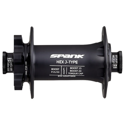 Mozzo Anteriore SPANK HEX 15/20 mm Boost Nero