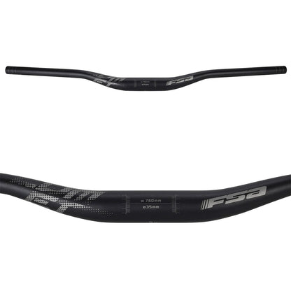 Manubrio FSA COMET Alluminio Rise 25mm 35/760mm Nero
