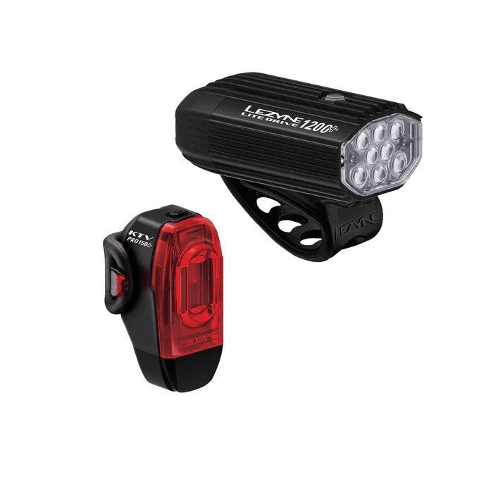 LEZYNE LITE DRIVE 1200+ / KTV DRIVE PRO+ luci anteriori e posteriori